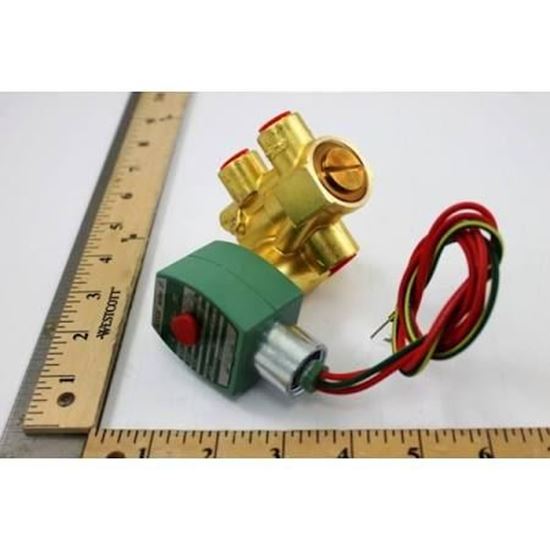 Asco 120V AC Brass Solenoid Valve With Manual Operator, 1/4, 59% OFF